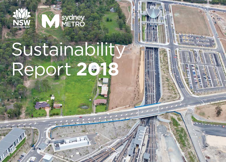 Sydney Metro’s 2018 Sustainability Report