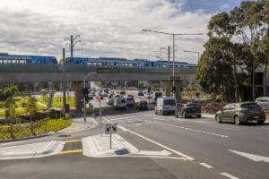 level crossing removal at Toorak Road, Kooyong