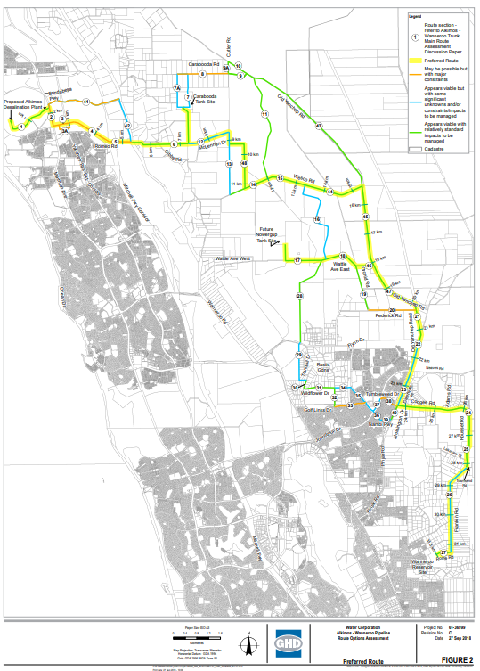 Trunk Main from Alkimos Seawater Desalination Plant to Wanneroo Reservoir